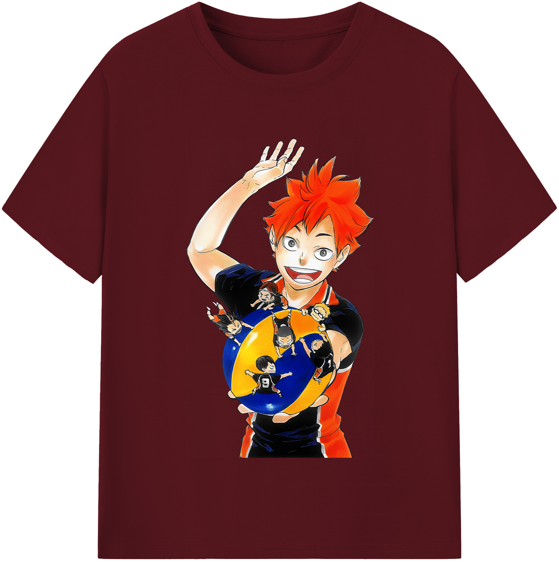 （画像用） ハイキュー!! Haikyu!! 綿100％半袖Tシャツ（フロントプリント）